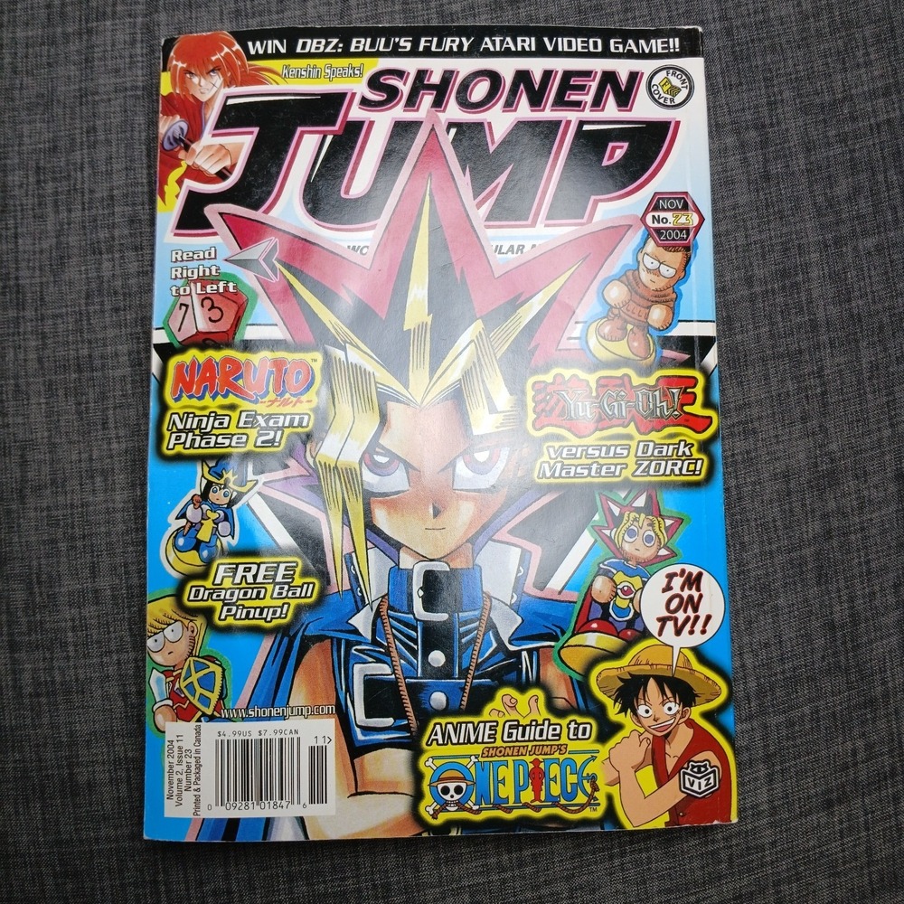 Shonen Jump Issue 23 November 2004‎ YuGiOh Cover Manga Comic Dragon Ball Poster